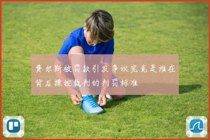 费尔斯被罚款引发争议究竟是谁在背后操控裁判的判罚标准